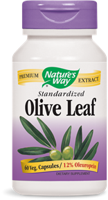 Olive Leaf Extract, Standardized by Nature's Way boosts immunity and provides natural defense against microorganisms..
